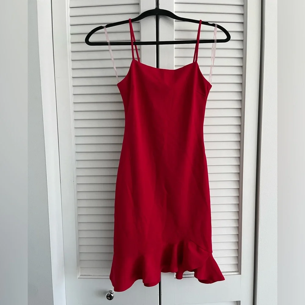 Sunset & Spring Ruffle-Hem Body-Con Dress - Picture 2 of 4